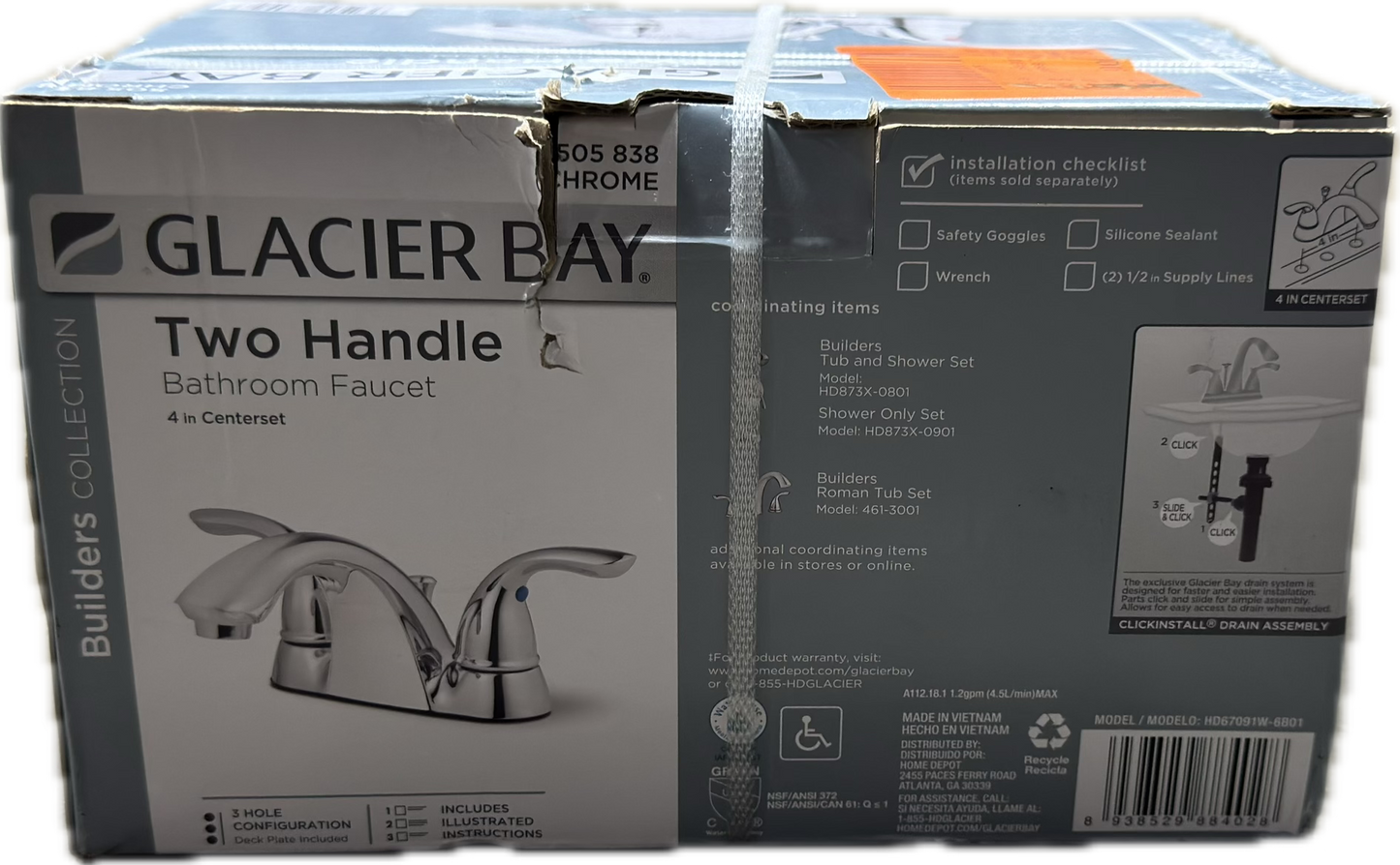 Glacier Bay Bathroom Faucet