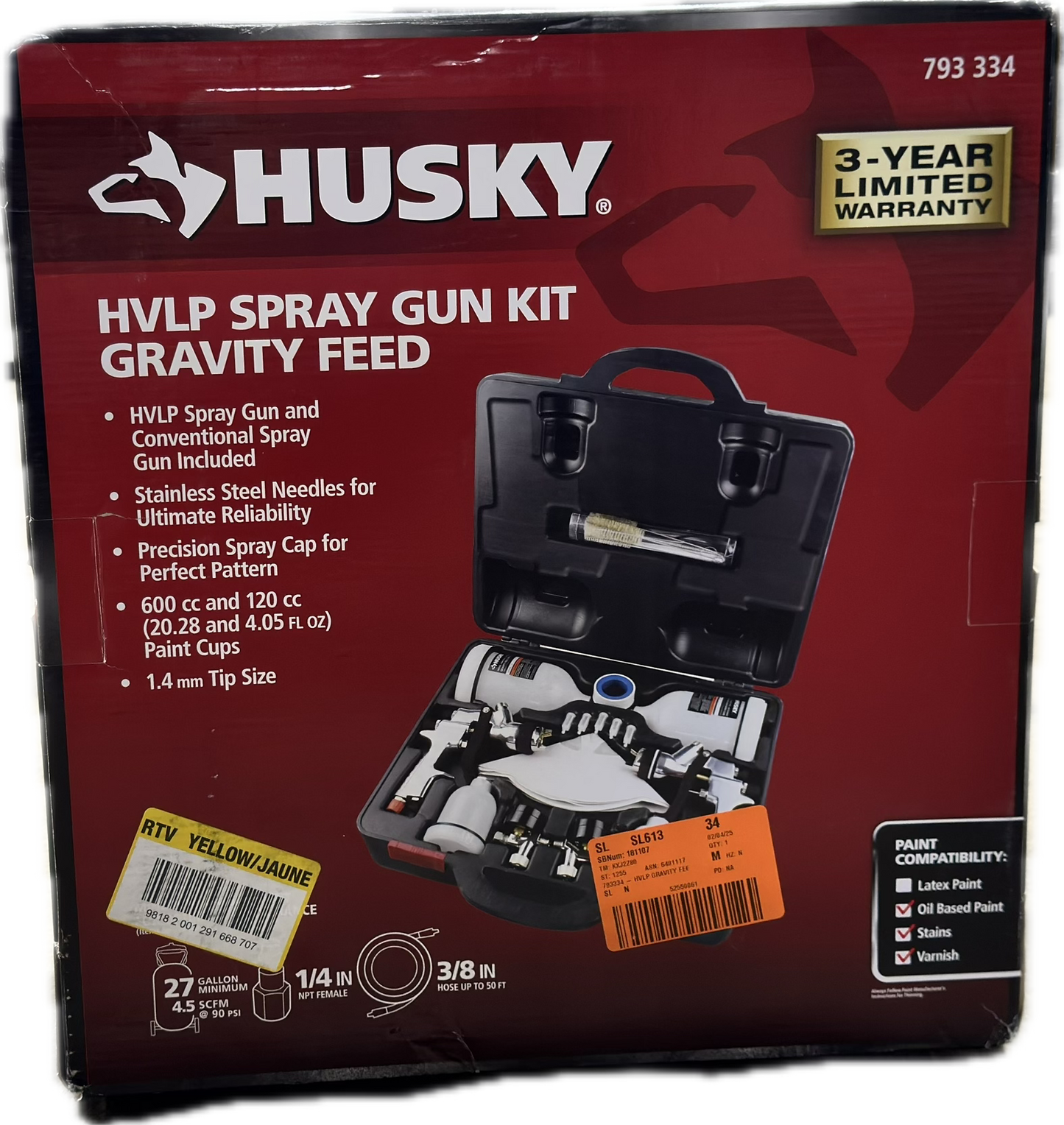 Husky HVLP Spray Gun Kit