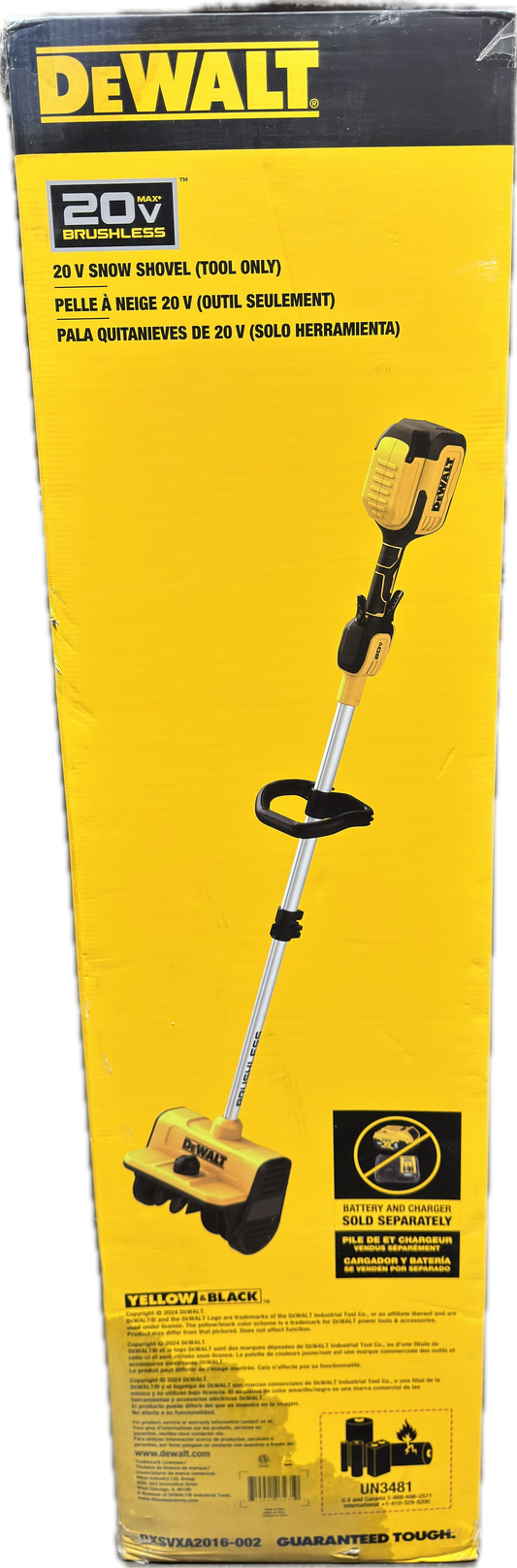 Dewalt 10 in. 20v Cordless Snow Shovel